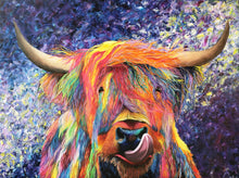 Load image into Gallery viewer, Highland Coo - CANVAS PRINT