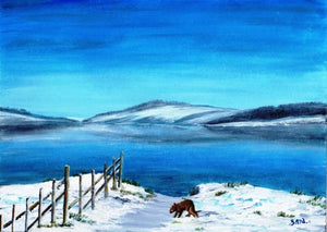 Alone in the snow