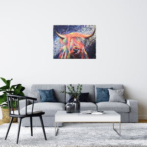 Highland Coo - CANVAS PRINT