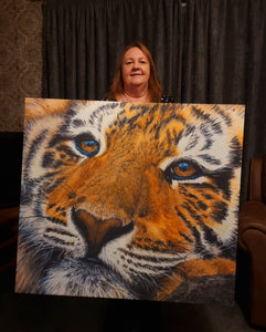 Tiger's Time Out  - canvas print
